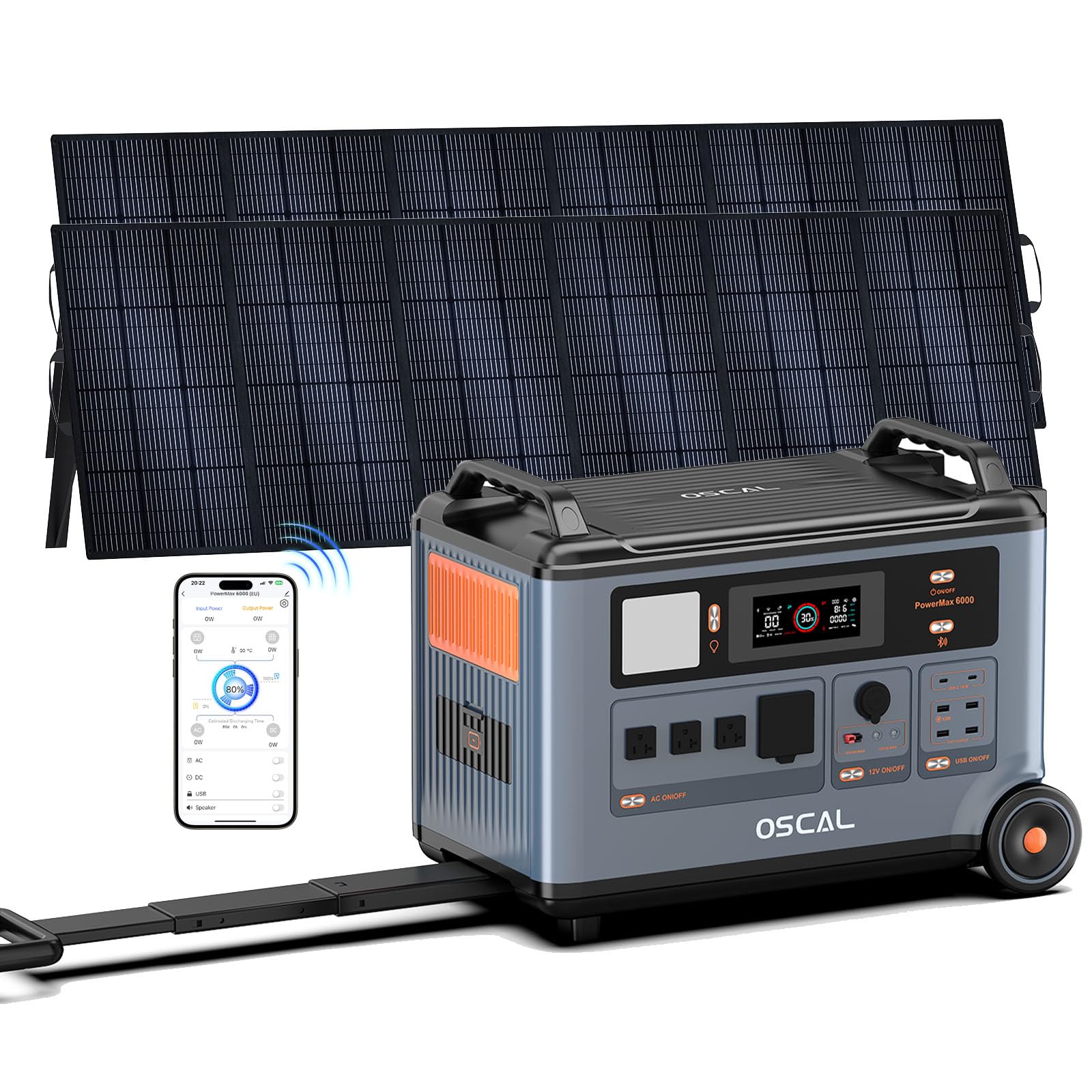 6000W Solar Generator with Expandable Portable Power Station