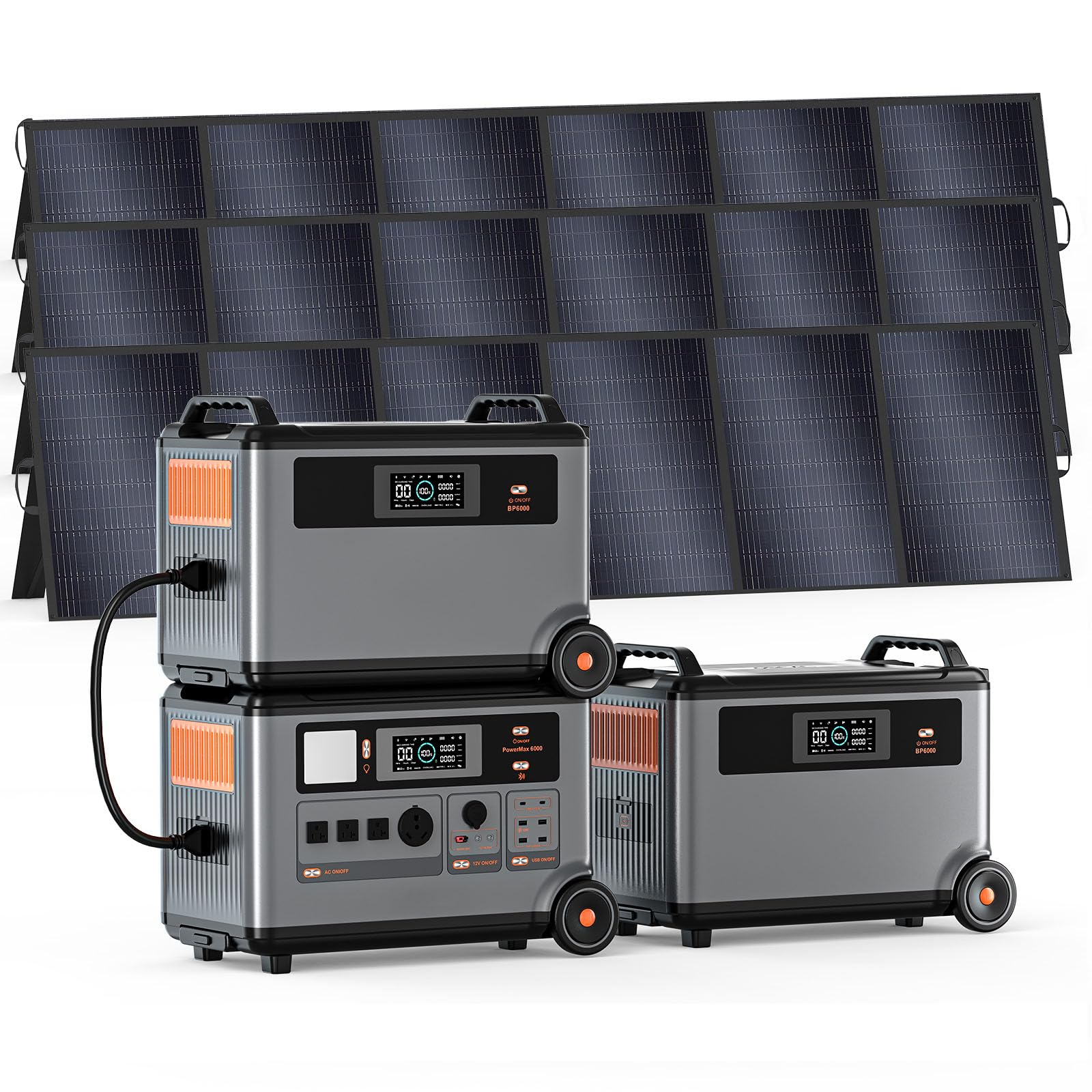 6000W Solar Generator with Expandable Portable Power Station