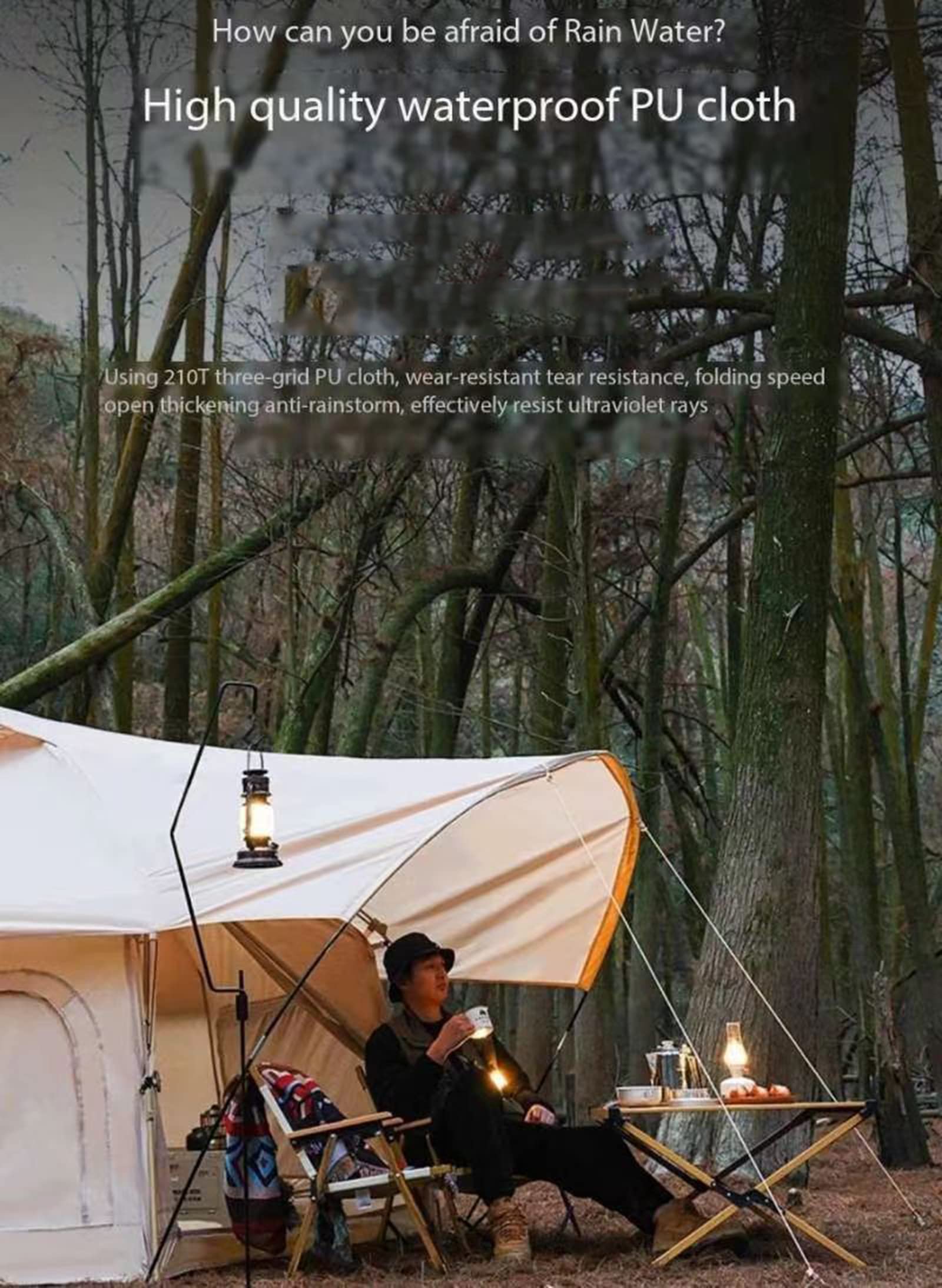 Automatic Folding 4-Season Camping Tent