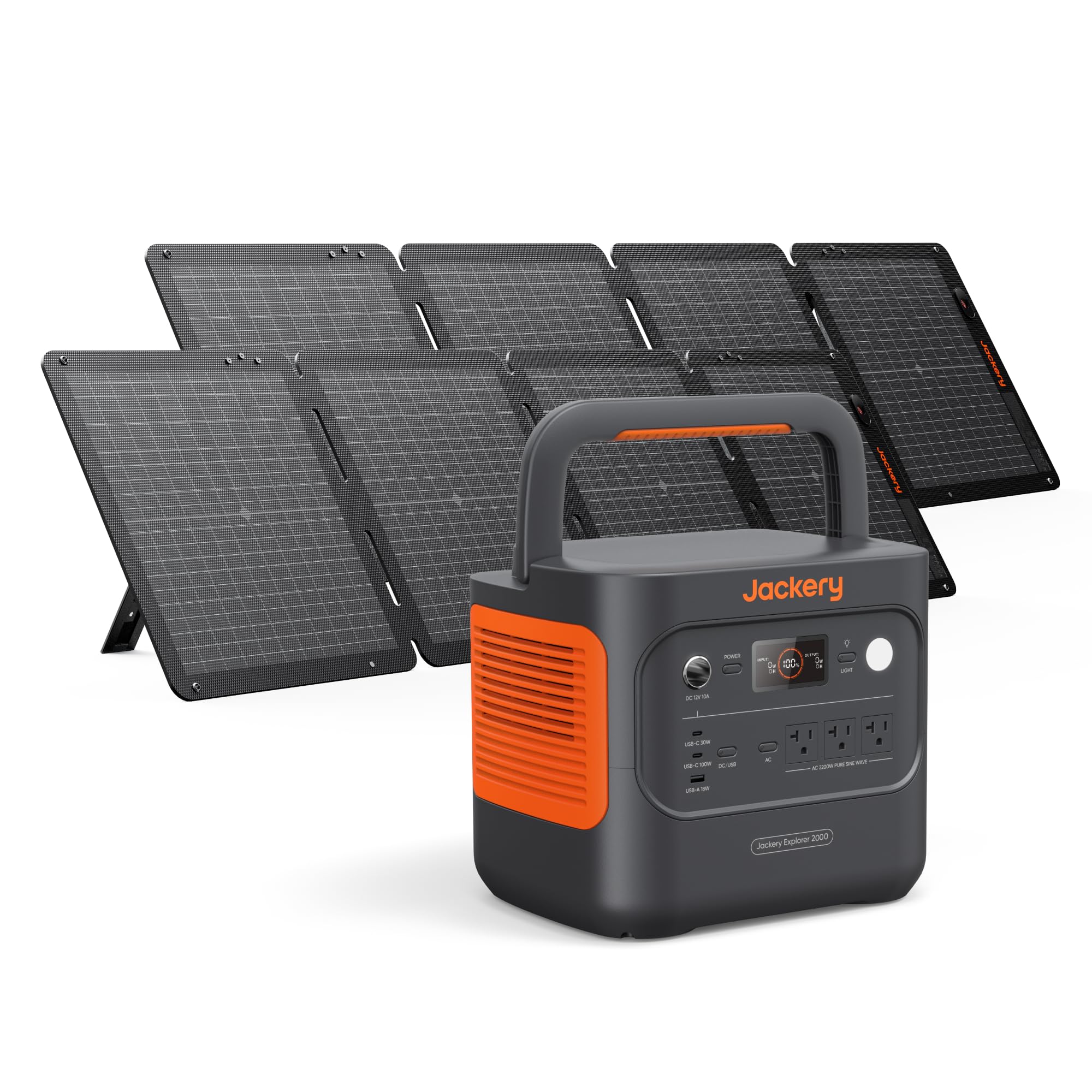 2042Wh Portable Power Station with LiFePO4 Battery & 2200W Output