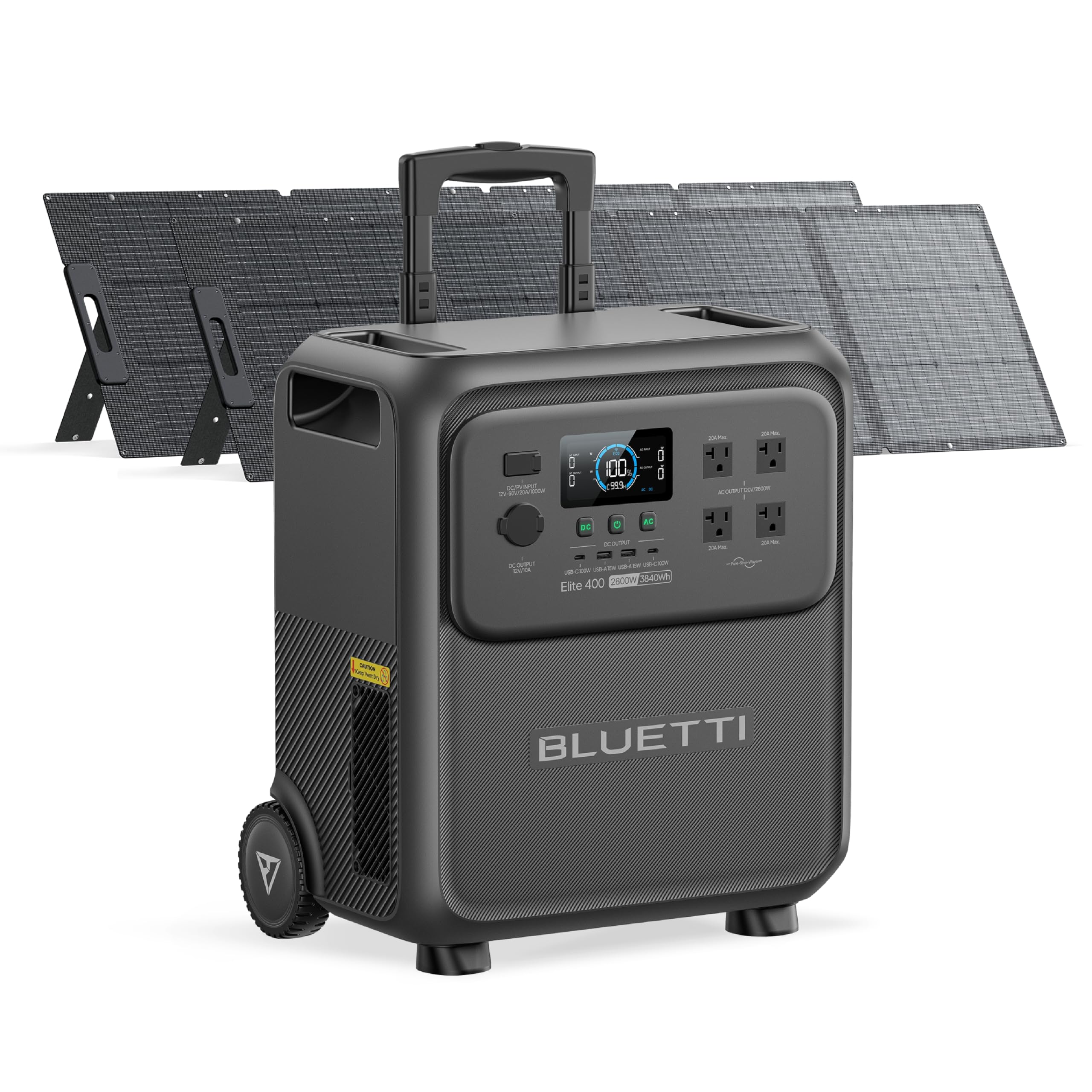 3840Wh Portable Power Station with LFP Battery & 2600W Output
