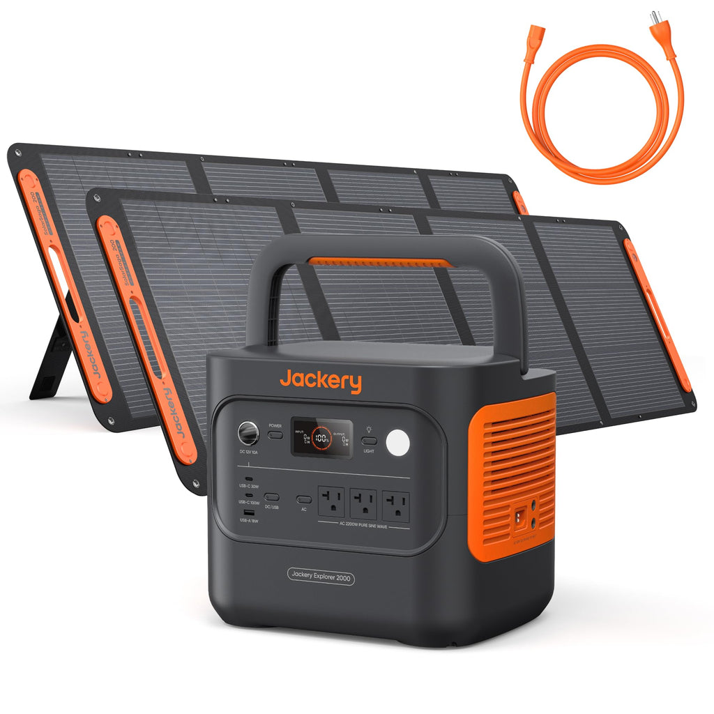 2042Wh Portable Power Station with LiFePO4 Battery & 2200W Output