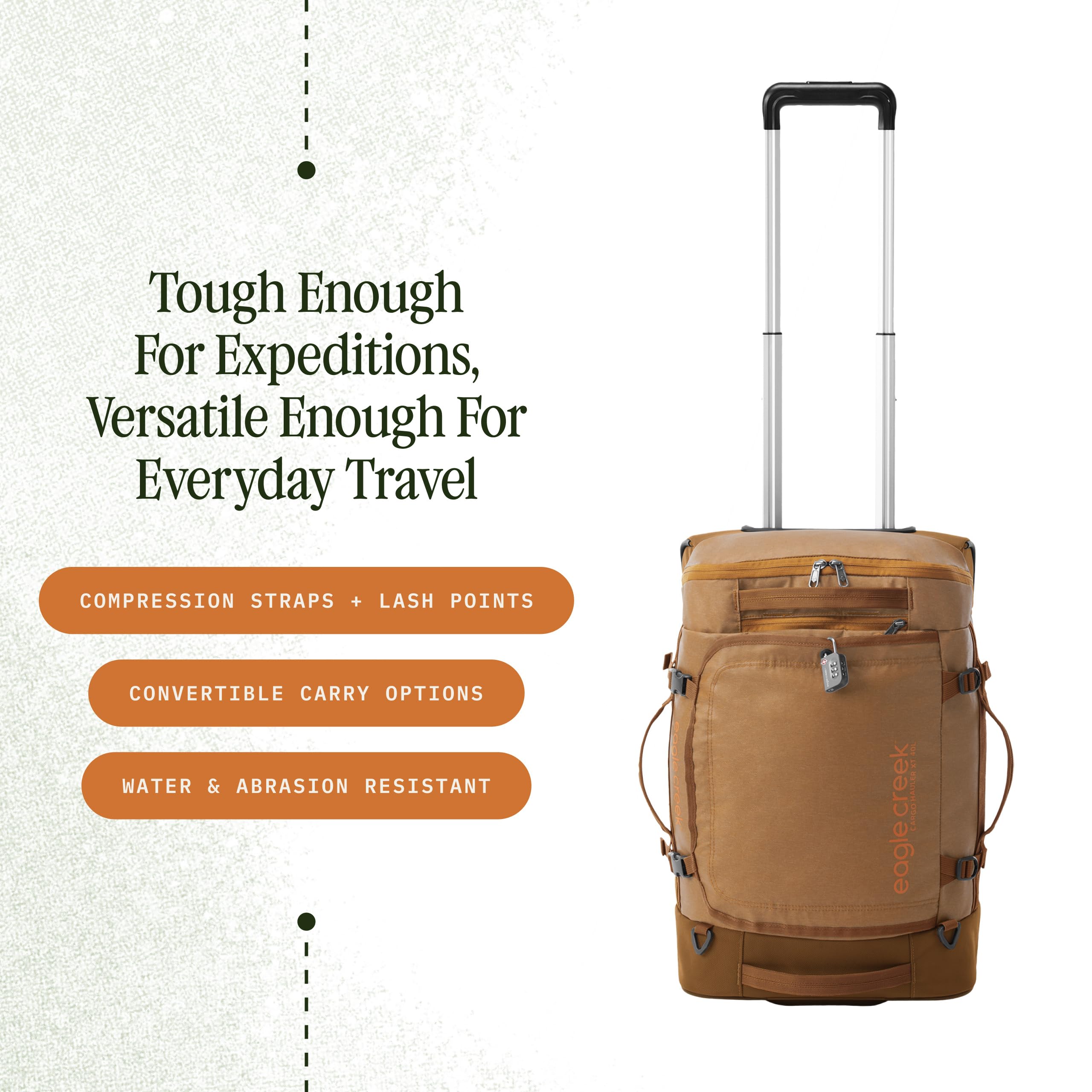 32-Inch Wheeled Duffel Bag with Backpack Straps