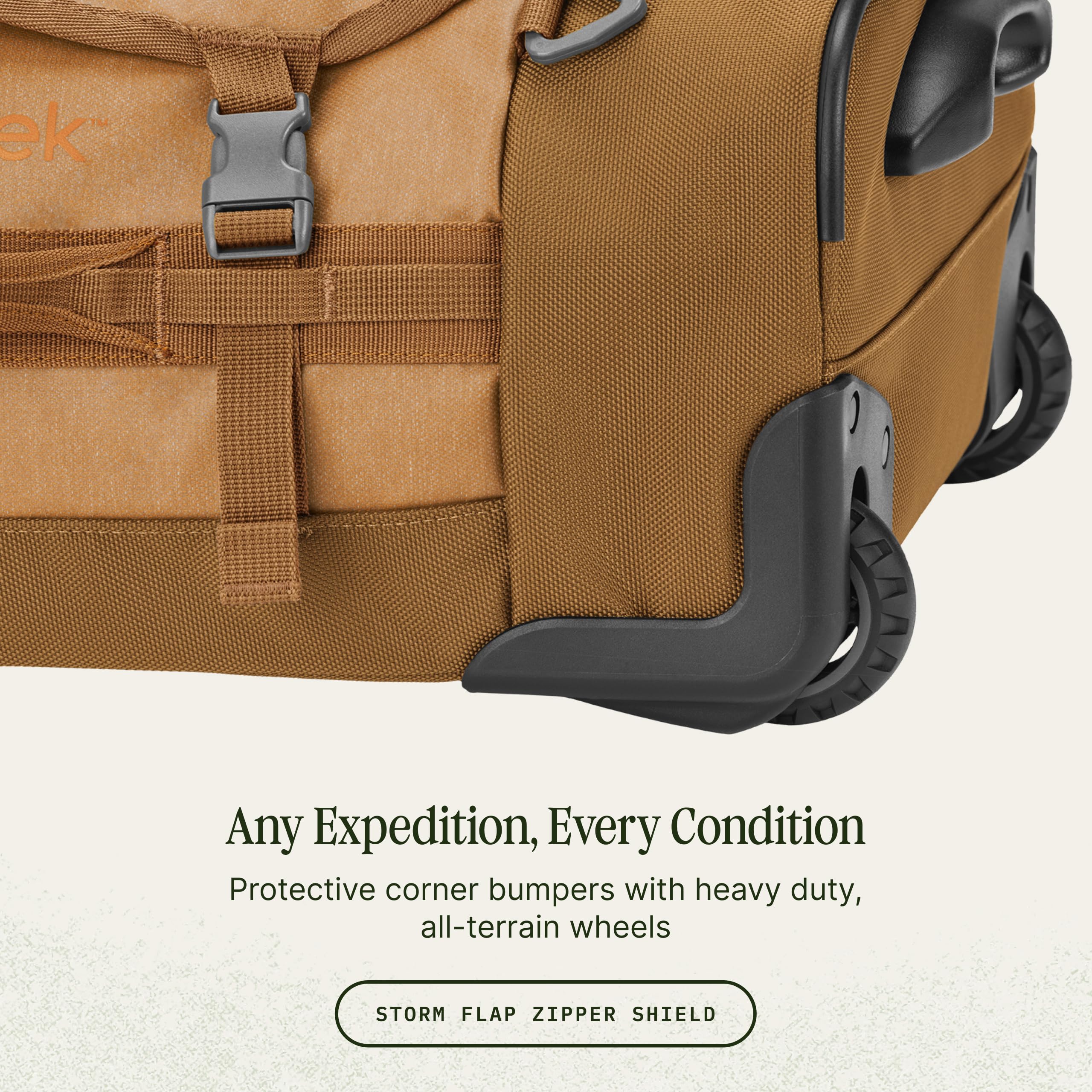 32-Inch Wheeled Duffel Bag with Backpack Straps